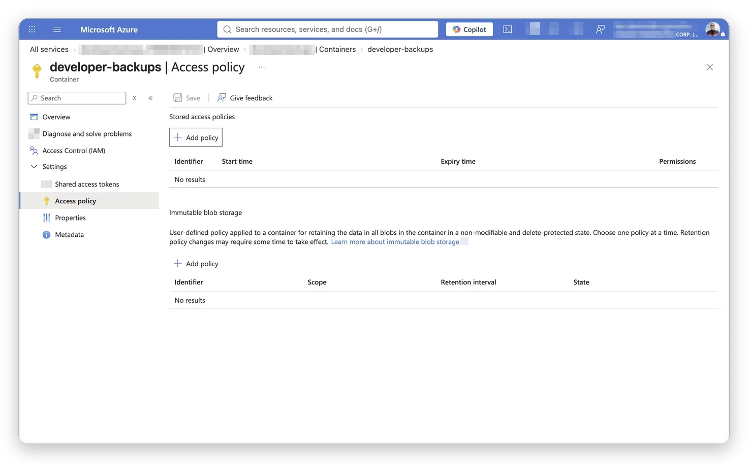Åtkomstpolicy för Azure Blob Storage – SAS-token och åtkomstkontroll med RBAC i Azure, Business IT Support