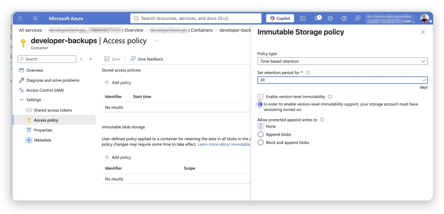 Oföränderlig lagring (immutable storage) i Azure – oföränderlig lagring i Azure som skydd mot ransomware, Business IT Support