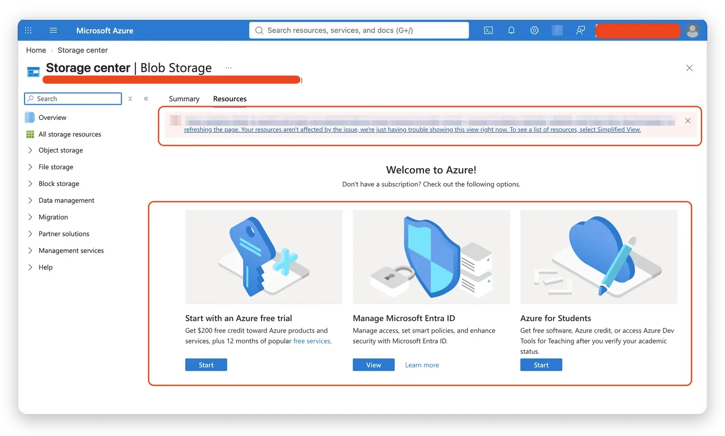 Storage Center i Azure-portalen – AI och automatisering för företag, Business IT Support