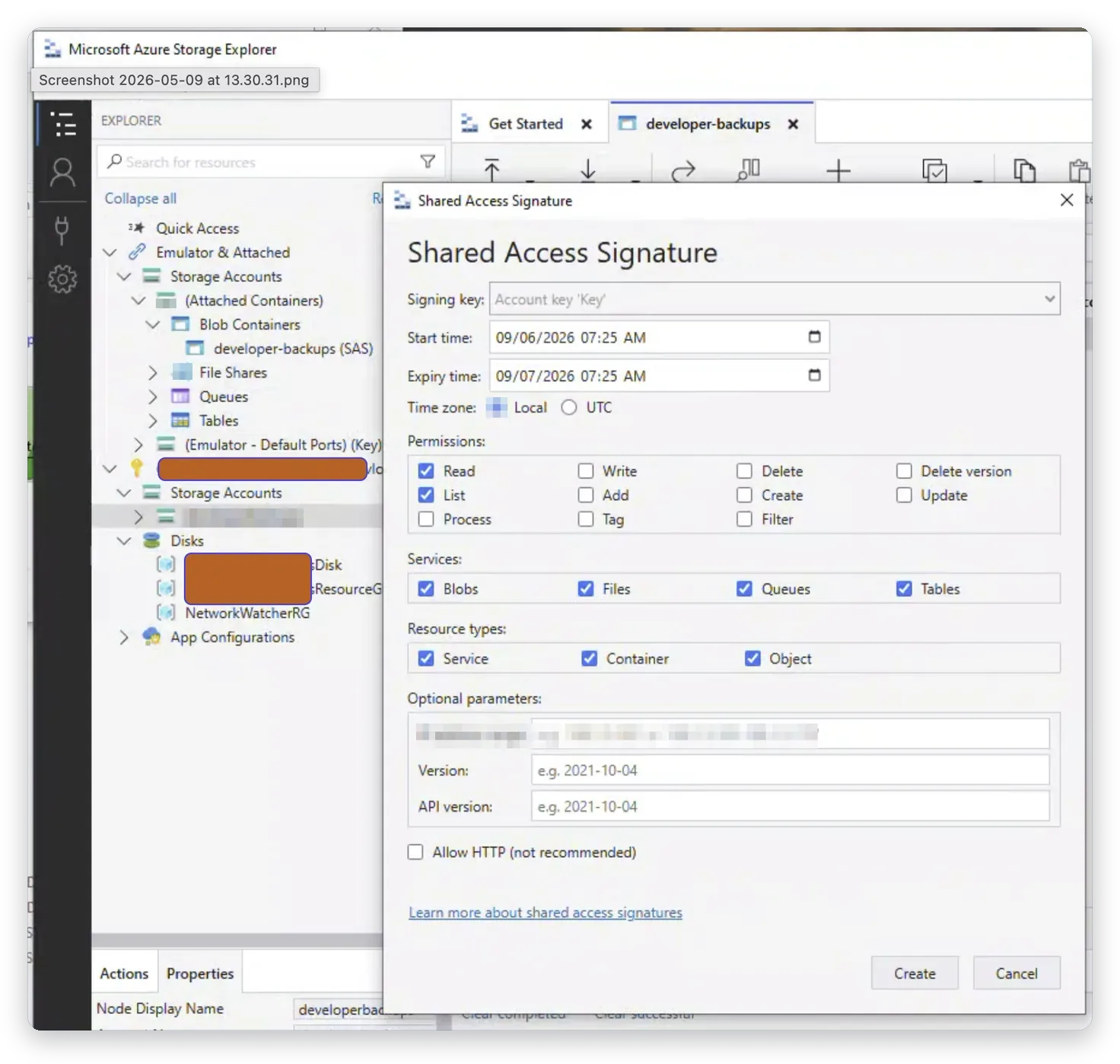 Container i Azure Storage Explorer – Azure Storage Explorer och AzCopy, Business IT Support