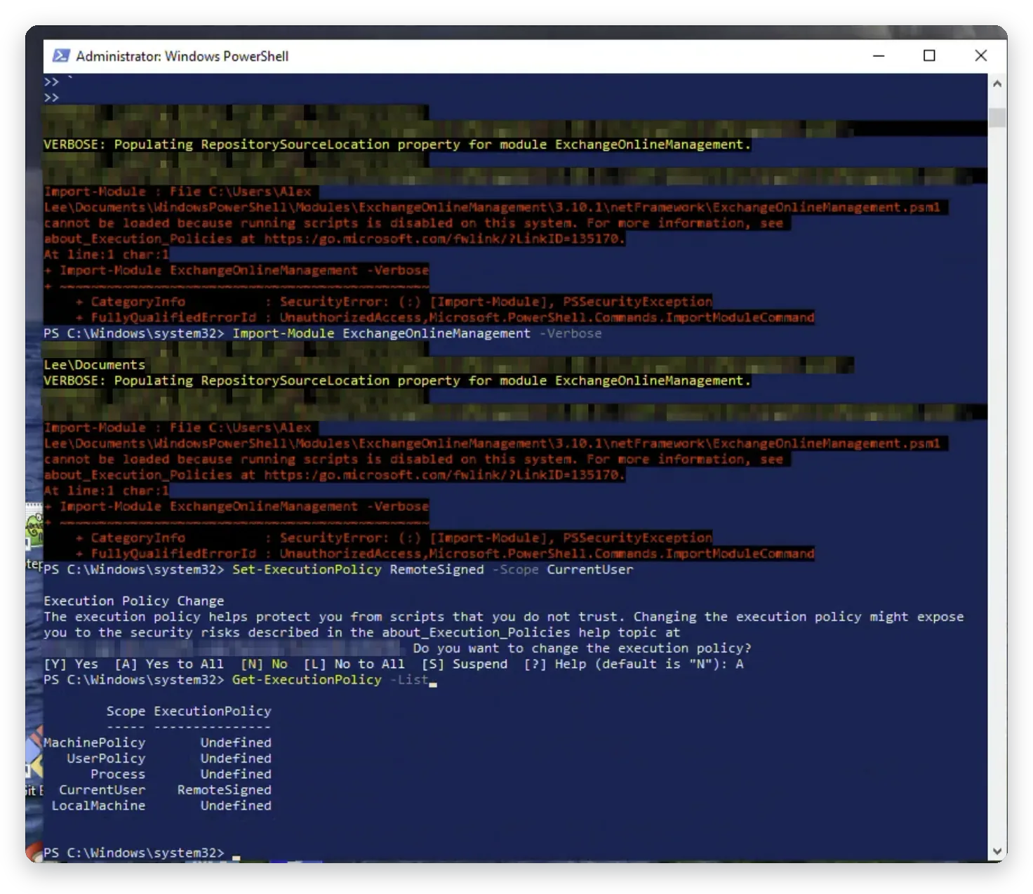 Anslutning till Exchange Online med PowerShell – Exchange Online och PowerShell, Business IT Support