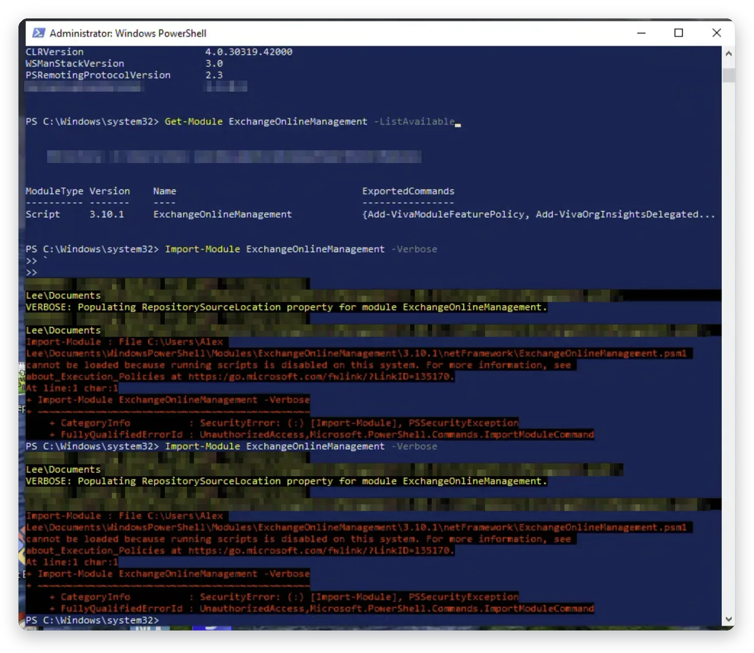 Versionskontroll av Exchange Online-modulen – Exchange Online och PowerShell, Business IT Support